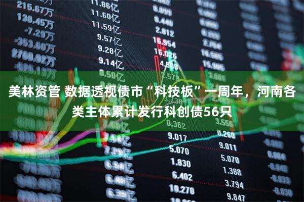 美林资管 数据透视债市“科技板”一周年，河南各类主体累计发行科创债56只